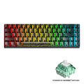 Teclado gaming XVX HE68 con efecto hall, cableado, 68% compacto y con disparo rápido, en color negro.