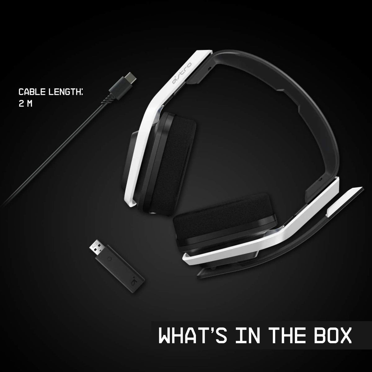 Auriculares inalámbricos ASTRO Gaming Logitech G A20 Gen 2 para PlayStation en color blanco y azul, con diadema y micrófono ajustable.