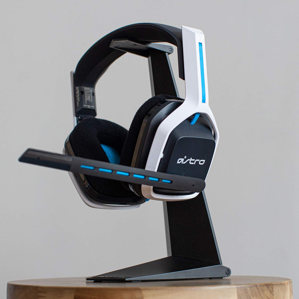 Auriculares inalámbricos ASTRO Gaming Logitech G A20 Gen 2 para PlayStation en color blanco y azul, con diseño cómodo y elegante