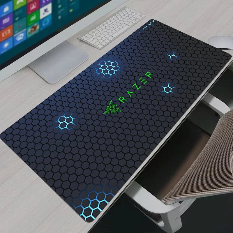 Alfombrilla para ratón Razer Hexagon de tamaño XXL de Everly Sphere, con diseño anime para gaming y oficina en escritorio de PC