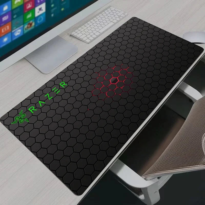 Alfombrilla de ratón Razer Hexagon para juegos, tamaño XXL, con diseño anime, ideal para PC y oficina, de la marca Everly Sphere.