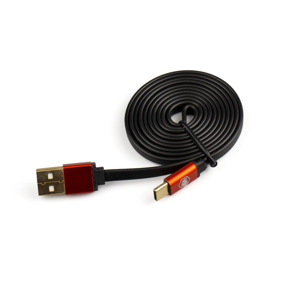 Cable USB-A 2.0 a Type-C de Battle Beaver Customs, accesorio para cargar y transferir datos entre dispositivos.